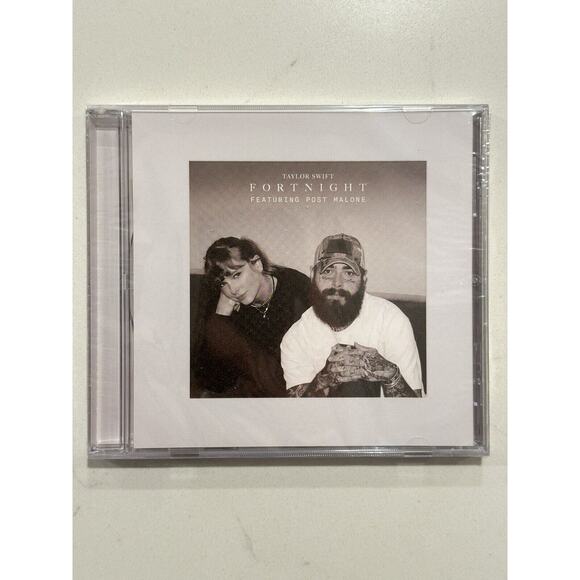 Taylor Swift Fortnight Feat Post Malone CD Single Tortured Poets Department NEW - Picture 1 of 7